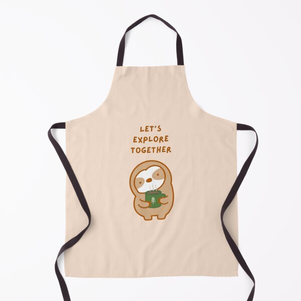 Item preview, Let’s Explore Together Camping Sloth designed and sold by theslothinme.