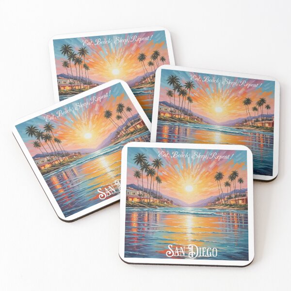 Item preview, Eat, Beach, Sleep, Repeat, San Diego designed and sold by IronicalDesigns.