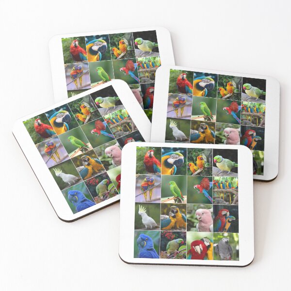 Item preview, Parrots Photo Collage designed and sold by ColorfulPrints.