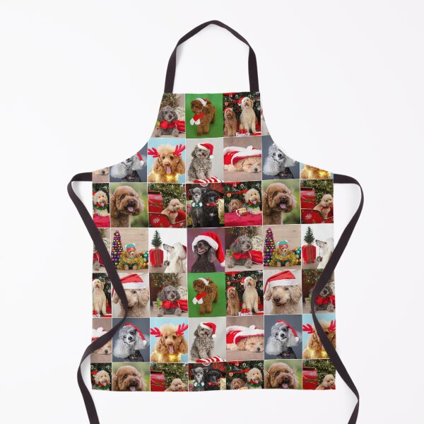 Item preview, Christmas Poodles Photo Collage designed and sold by ColorfulPrints.
