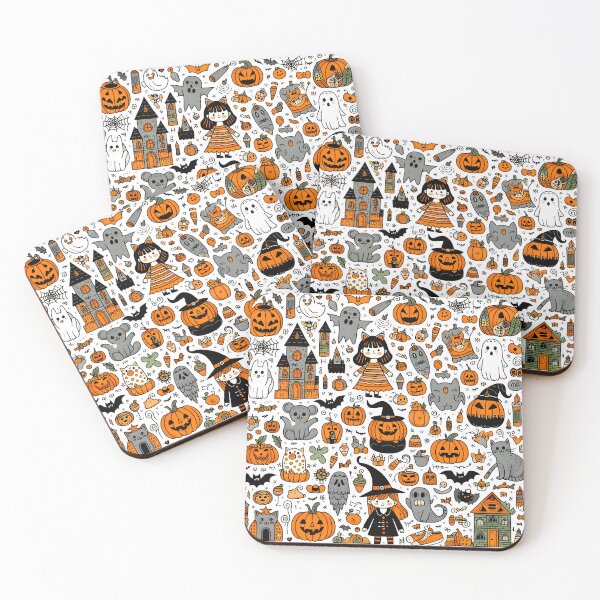 Item preview, Halloween Doodle Kingdom designed and sold by Thai Vibe Studio.