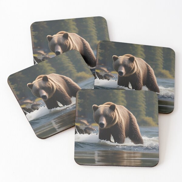 Item preview,  a bear in the water designed and sold by InezPhotography.