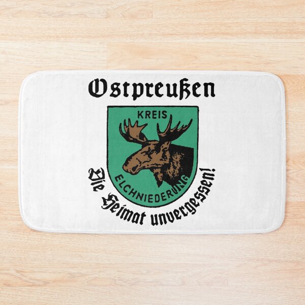Item preview, Homeland Elchniederung is unforgettable; East Prussia; designed and sold by StickerApe.