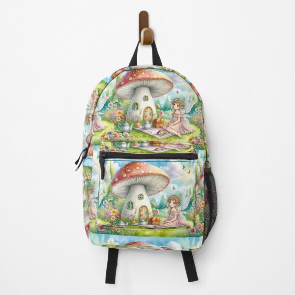 Item preview, Fairy picnic on the outskirts of a mushroom designed and sold by Venta Mix JellycientArt.