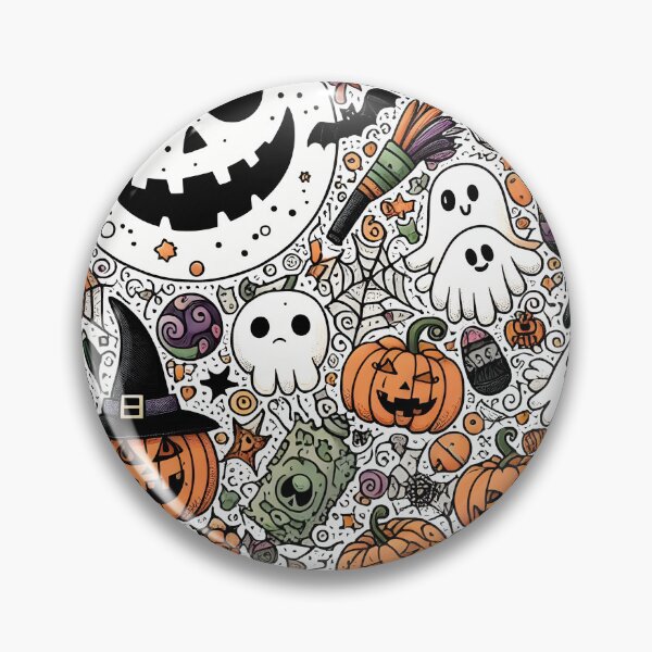 Item preview, Halloween Doodle Paradise designed and sold by Thai Vibe Studio.