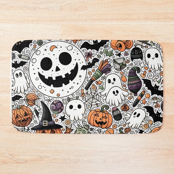 Item preview, Halloween Doodle Paradise designed and sold by Thai Vibe Studio.