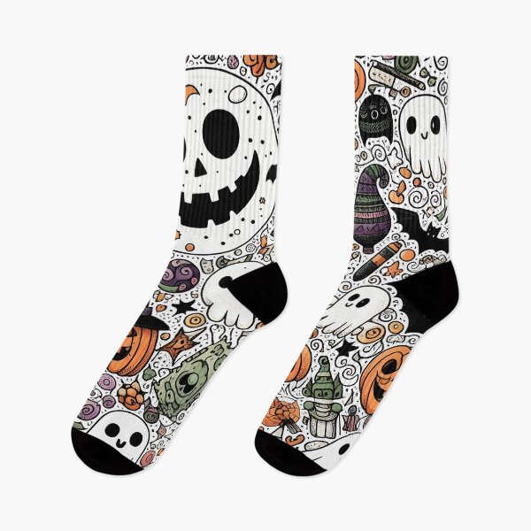 Item preview, Halloween Doodle Paradise designed and sold by Thai Vibe Studio.