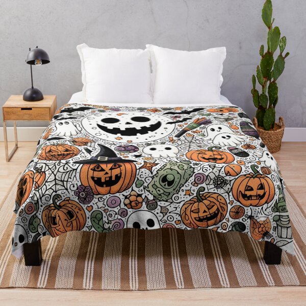Item preview, Halloween Doodle Paradise designed and sold by Thai Vibe Studio.