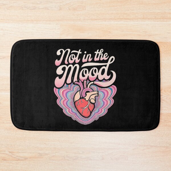 Item preview, Not in the Mood Retro Heart Design - Expressive Art for Daily Attitude designed and sold by love3617.