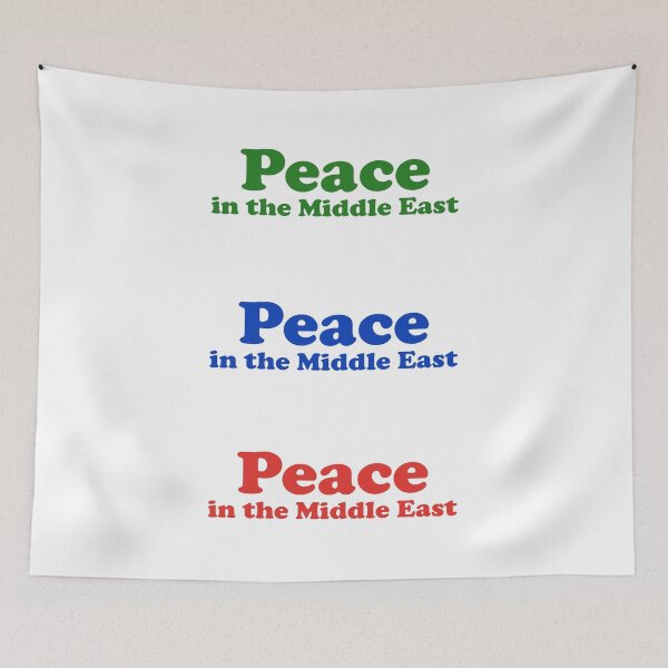 Item preview, Peace in the Middle East sticker pack red blue green designed and sold by Inspirationmotivation.