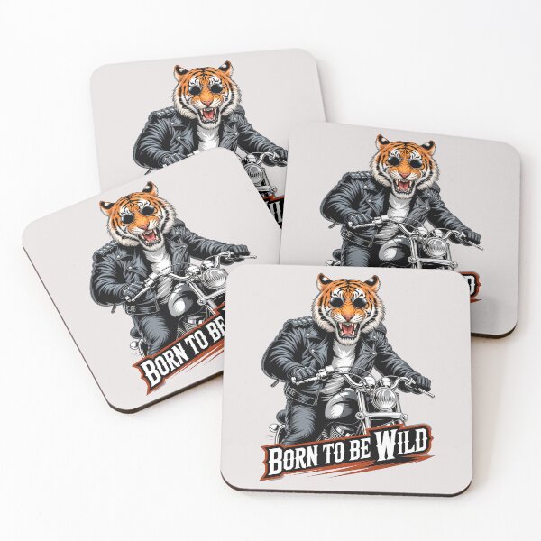 Item preview, Born to Be Wild Tiger On A Motorcycle designed and sold by TheArtOfPat.