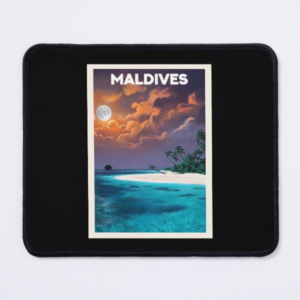Item preview, Maldives, Travel Art designed and sold by PinkandP.