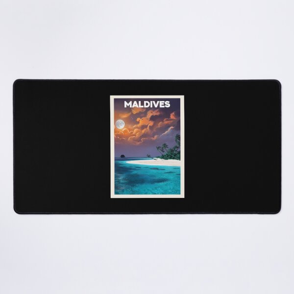 Item preview, Maldives, Travel Art designed and sold by PinkandP.