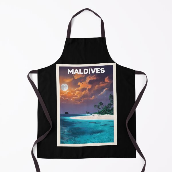 Item preview, Maldives, Travel Art designed and sold by PinkandP.