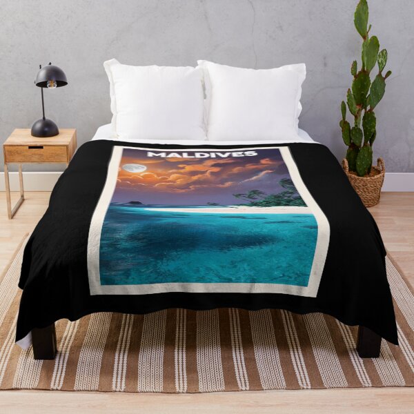 Item preview, Maldives, Travel Art designed and sold by PinkandP.