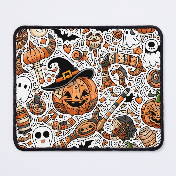 Item preview, Spooky Halloween Doodle designed and sold by Thai Vibe Studio.