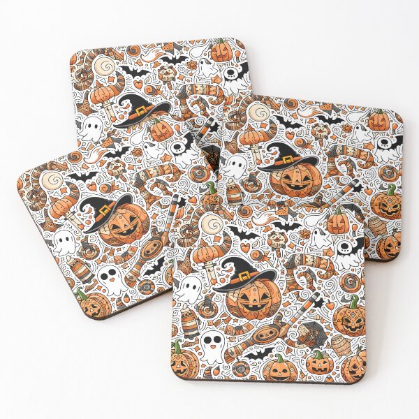 Item preview, Spooky Halloween Doodle designed and sold by Thai Vibe Studio.