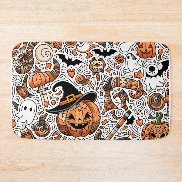 Item preview, Spooky Halloween Doodle designed and sold by Thai Vibe Studio.