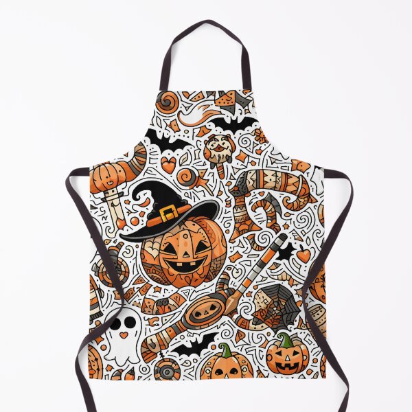 Item preview, Spooky Halloween Doodle designed and sold by Thai Vibe Studio.
