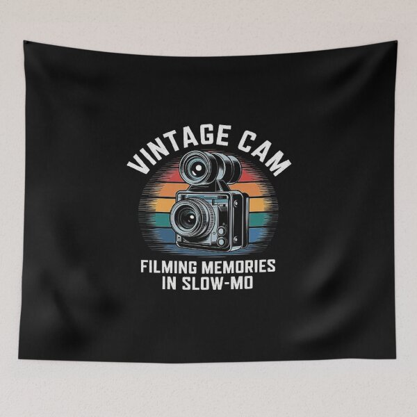 Item preview, Vintage Camera Art - Capturing Memories in Retro Slow-Motion designed and sold by love3617.