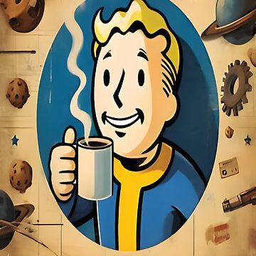 Imagen de la obra Coffee Vault Boy se prepara para el futuro de LMLStewArt