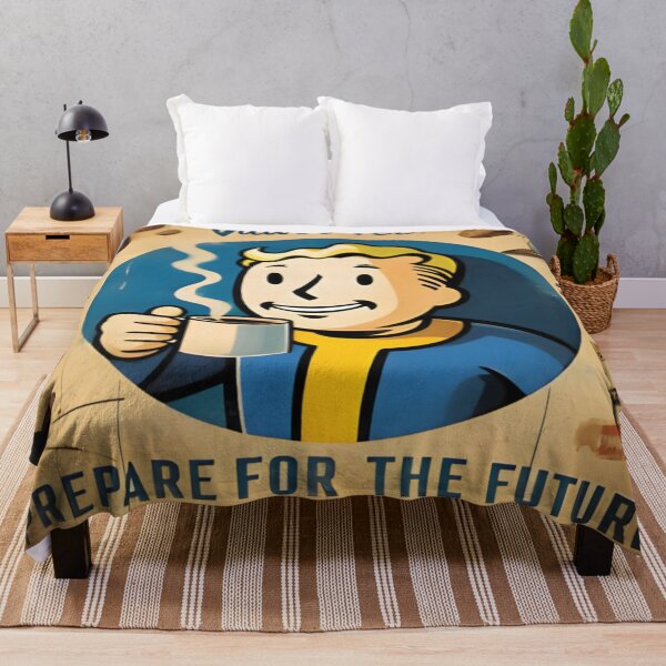 Vista previa del artículo con la obra «Coffee Vault Boy se prepara para el futuro», diseñado y vendido por LMLStewArt.