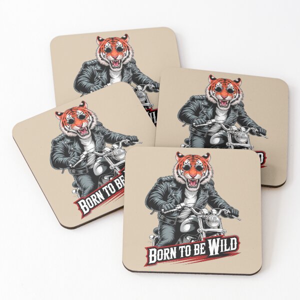 Item preview, Born to Be Wild Tiger On A Motorcycle designed and sold by TheArtOfPat.