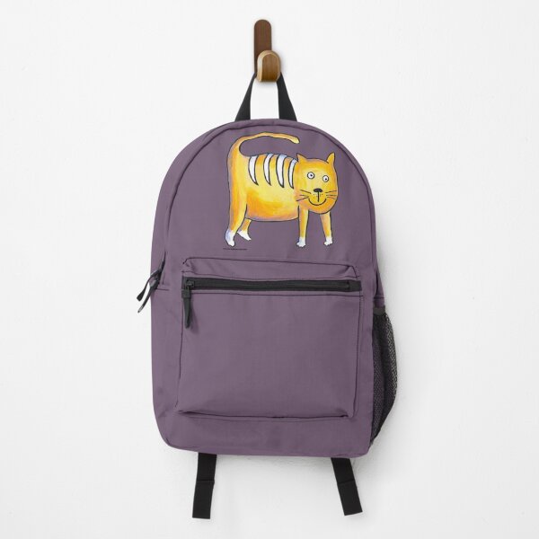 Item preview, Martin the Happy striped yellow cat designed and sold by BonnieCreative.