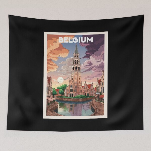 Item preview, Belgium, Travel Art designed and sold by PinkandP.