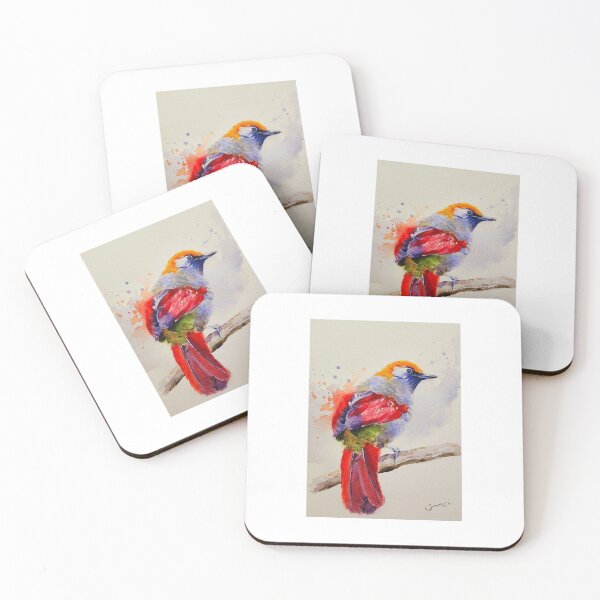 Item preview, Beautiful red bird designed and sold by Jennywatercolor.