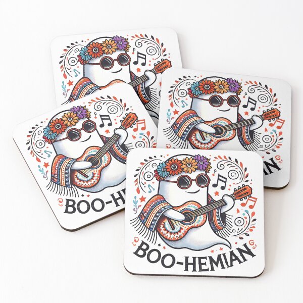 Item preview, HALLOWEEN GROOVY GHOST: THE BOO-HEMIAN, AI designed and sold by davidjulie.
