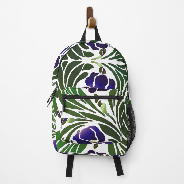 Item preview, Art Nouveau Iris Tile- drk purple designed and sold by HausHatfield.