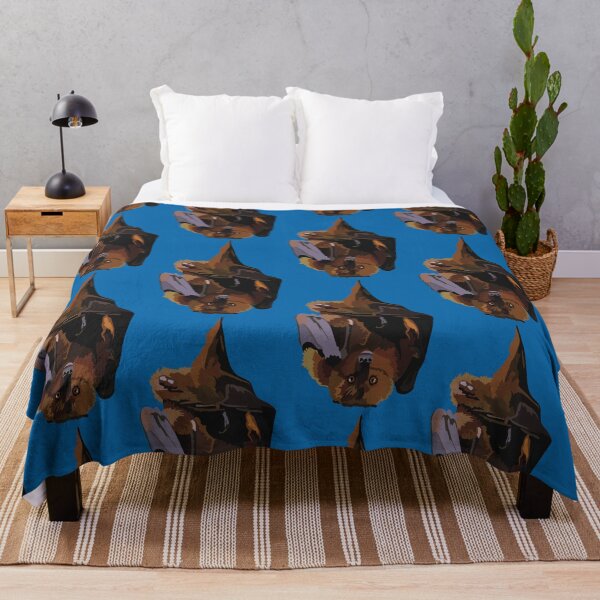 Item preview, F is for Fruit Bat , Fruit Bat – Nocturnal Flying Mammal Wildlife Illustration designed and sold by PrettylittlepastelUk.