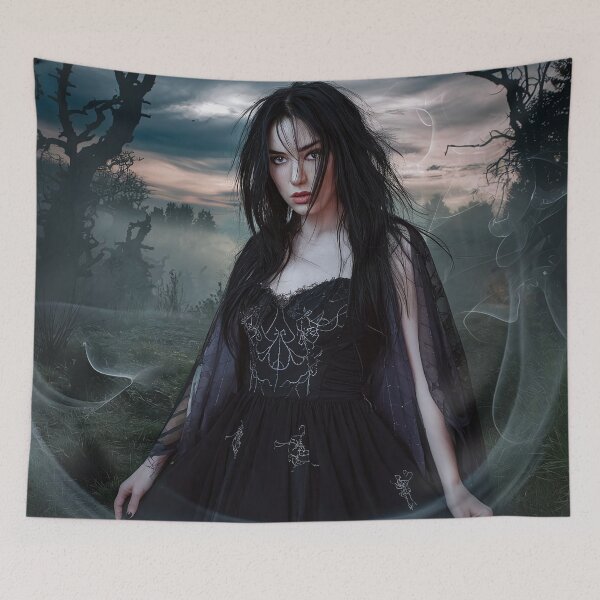 Item preview, Enigmatic Gothic Witch in Haunted Woods designed and sold by ZetaDream.