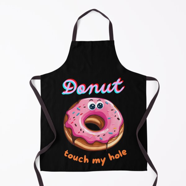 Item preview, Funny Donut T-Shirt – Cheeky Cartoon Donut Graphic Tee with Witty 'Donut Touch My Hole' Pun – Humorous Food Lover  designed and sold by mkzmerch.
