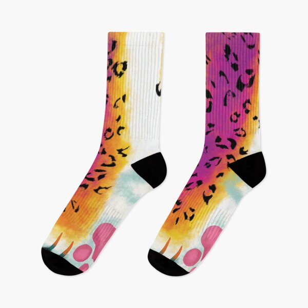 Item preview, Lisa Frank Cheetah paw socks designed and sold by CerphusArts.