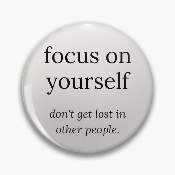 Item preview, Focus on Yourself Inspirational Quote designed and sold by mariposa-23.