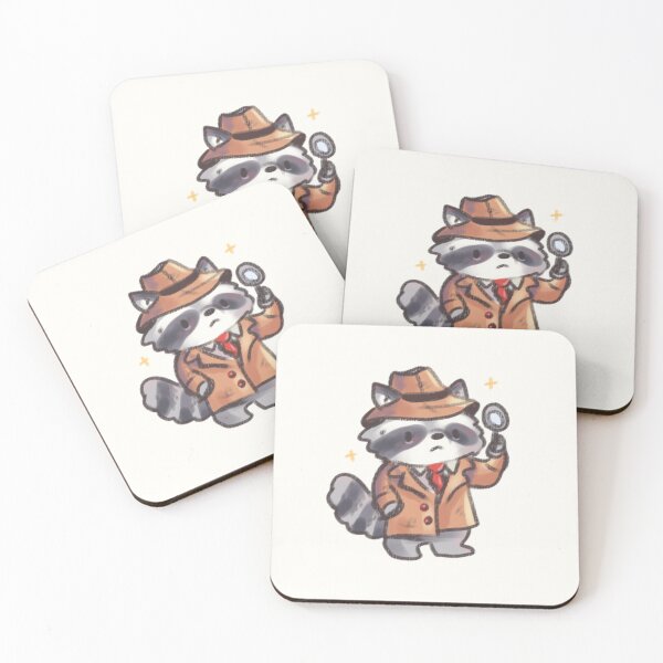 Item preview, Detective raccoon designed and sold by Mayarartsy.