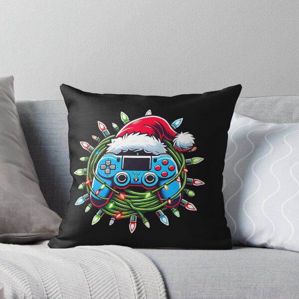 Item preview, Christmas Lights Gaming Controller with Santa Hat for Gamers designed and sold by Nalin-Design.