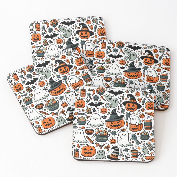Item preview, Halloween Ghostly Doodle designed and sold by Thai Vibe Studio.