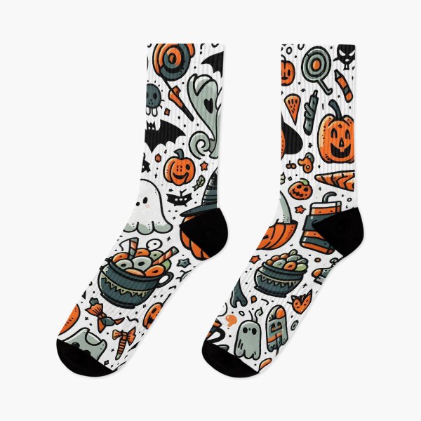 Item preview, Halloween Ghostly Doodle designed and sold by Thai Vibe Studio.