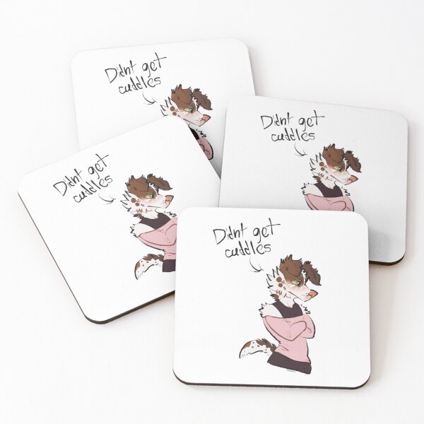 Item preview, “Didn’t get cuddles” artwork of my own character named Nacho designed and sold by BaileyTheDoge.