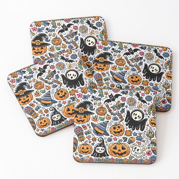 Item preview, Halloween Fright Night Doodle designed and sold by Thai Vibe Studio.