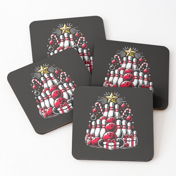 Item preview, Bowling Christmas Tree with Pins and Balls Holiday Fun designed and sold by Nalin-Design.