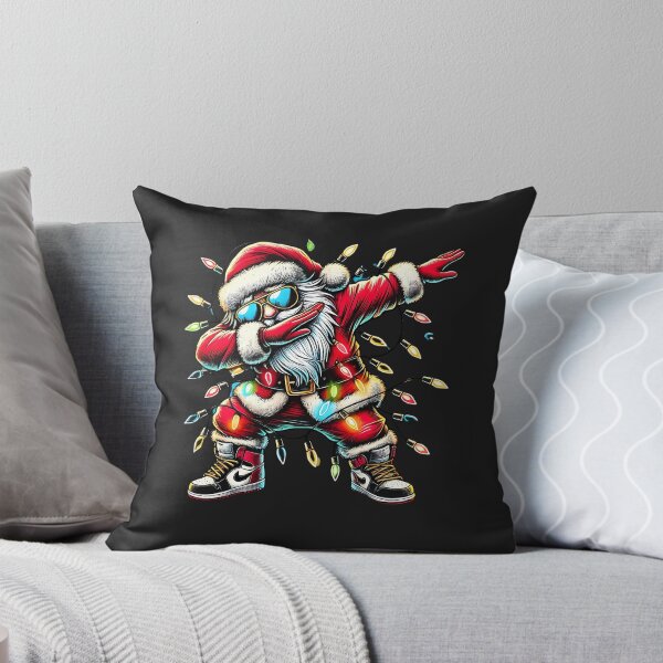 Artikelvorschau, Dabbing Santa Wrapped in Christmas Lights Funny Xmas entworfen und verkauft von Nalin-Design.