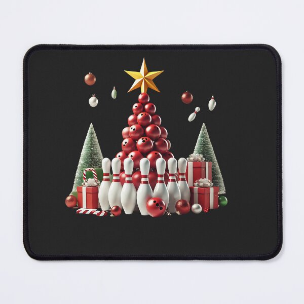 Item preview, Funny Bowling Christmas Tree Lights Xmas Gifts For Men Women Short Sleeve T-Shirt designed and sold by Nalin-Design.