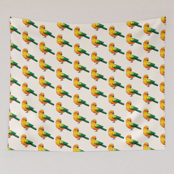 Item preview, Cute Sun Conure illustration  designed and sold by Artofmayara.