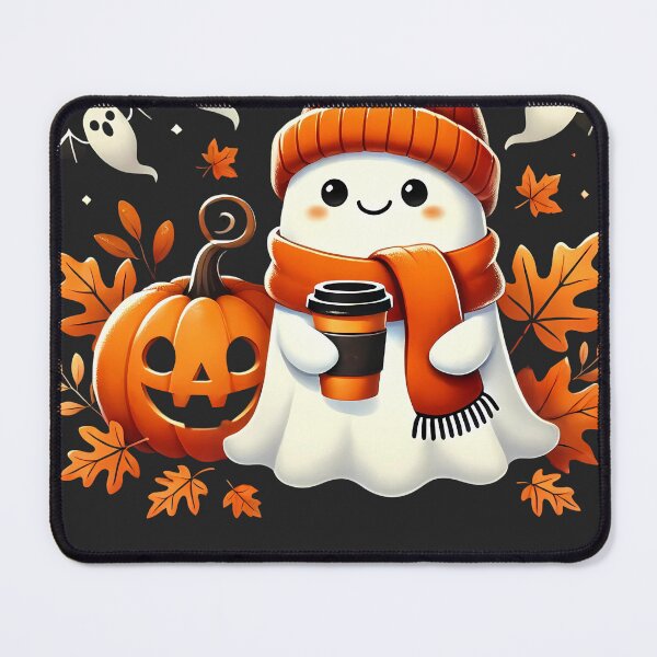 Item preview, Cute Halloween Ghost Fall Pumpkin Vibes Cozy Autumn Aesthetic designed and sold by Nalin-Design.