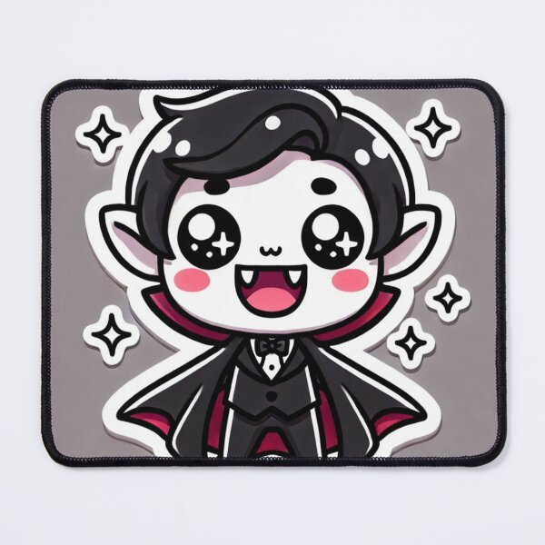 Item preview, Kawaii Vampire Sticker – Cute Cartoon Dracula Vinyl Decal designed and sold by Chocobo Charm Emporium.