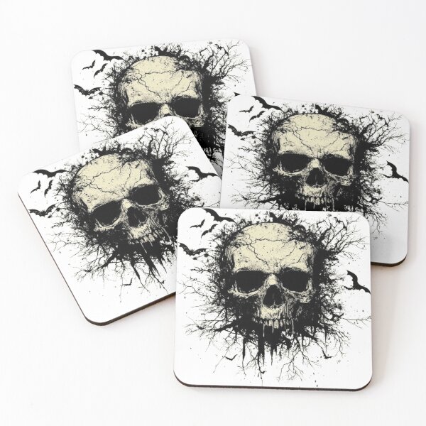 Item preview, Haunted Skull - Gothic Halloween Art Print. designed and sold by Ice Diamond Designs.